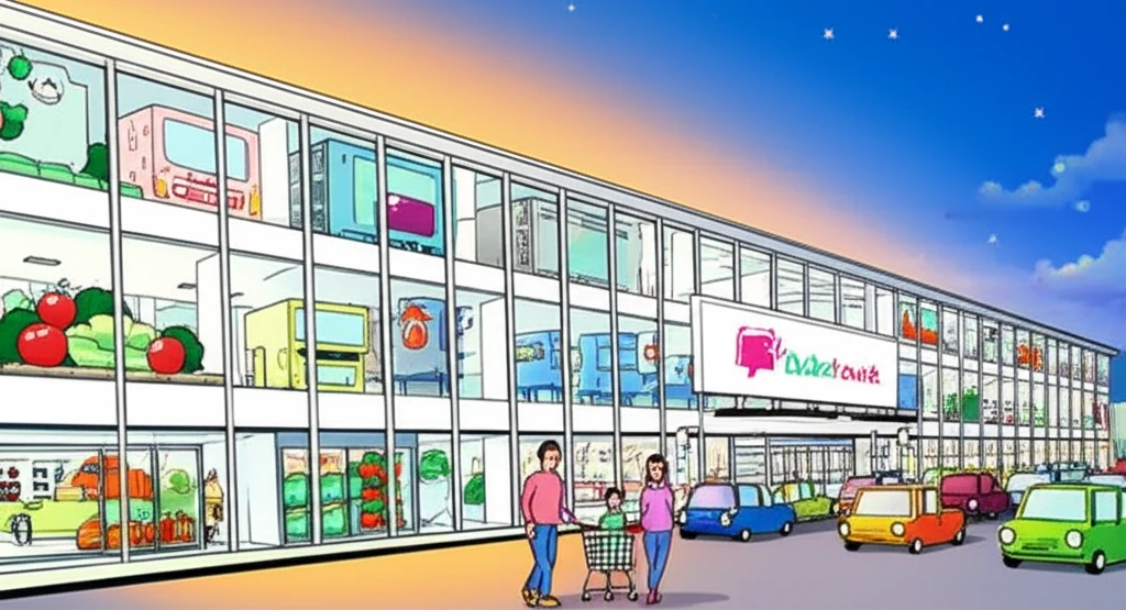 홈플러스 송탄점 매장 전경 및 층별 안내