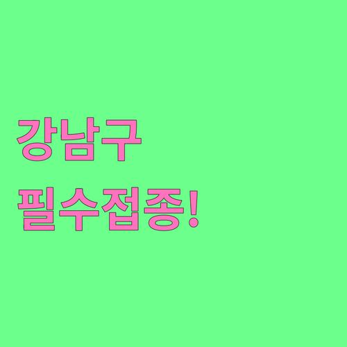 강남구 대상포진 예방접종 비용과 보건소 이용 안내