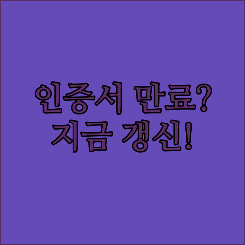 공동인증서 유효기간 확인 방법과 만료일 갱신 시기