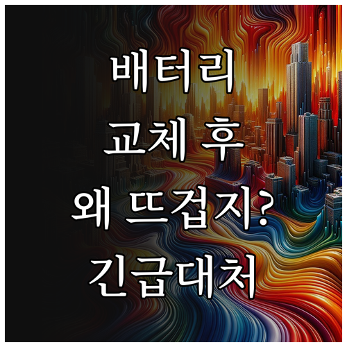 아이폰 배터리 교체 후 뜨거울 때 대처 방법