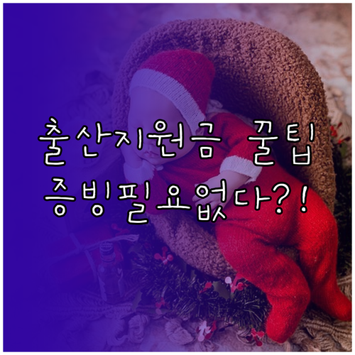 출산지원금 소득 판정은 건강보험료, 별도 증빙 필요 없어요